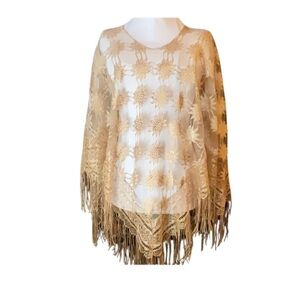 70's Boho Festival Stevie Nicks Vibes Lace Shawl